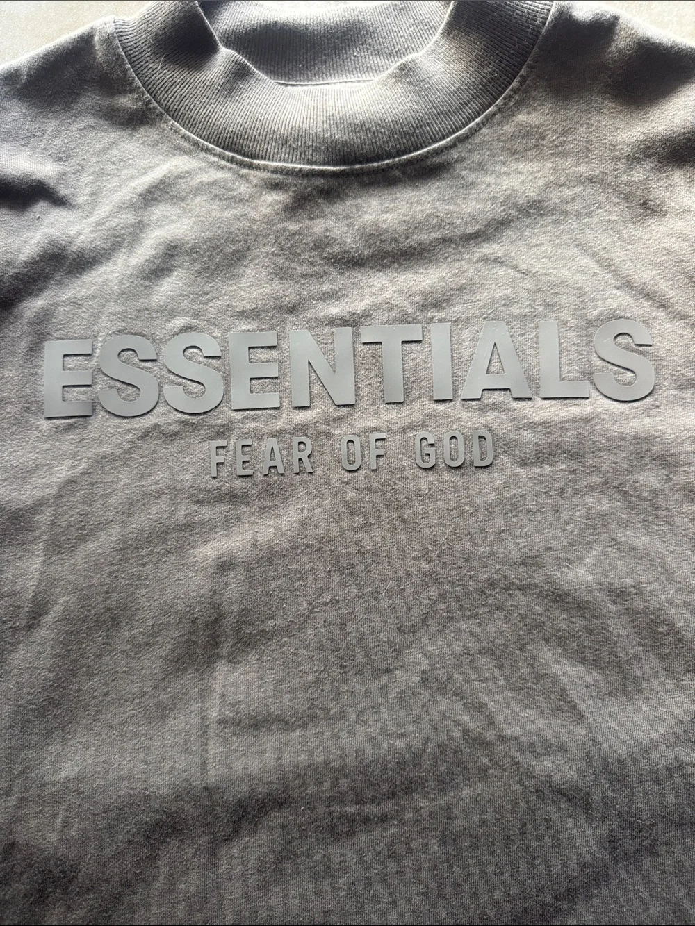 Fear of God Essentials Kids Long-Sleeve Tee 'Harvest' Size 8 Medium